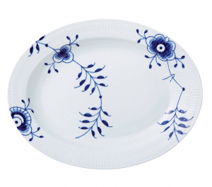 Royal Copenhagen Blue Fluted Mega Large Oval Platter - 14.2"