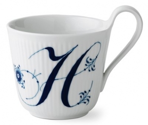 Royal Copenhagen Alphabet Mug - H