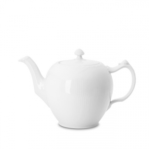 Royal Copenhagen White Half Lace Teapot - 1 Qt
