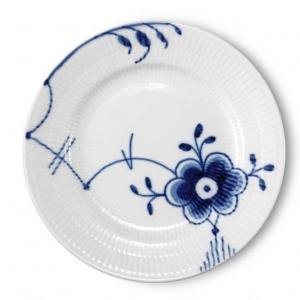 Royal Copenhagen Blue Fluted Mega Bread & Butter #6 - 6.75"