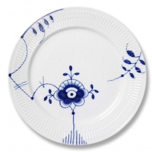Royal Copenhagen Blue Fluted Mega Dessert Plate # 6 - 8.75"