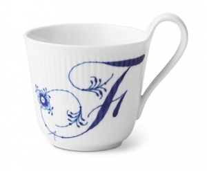 Royal Copenhagen Alphabet Mug - F