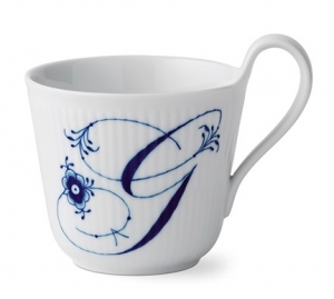 Royal Copenhagen Alphabet Mug - G