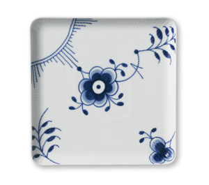 Royal Copenhagen Blue Fluted Mega Large Square Plate - 7.87"