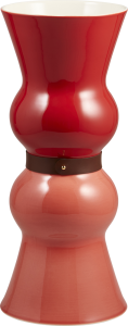 Gien  Siam Ruby / Coral Vase - 17.5"