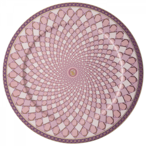 Rosenthal x Swarovski Signum Rose Pink Service Plate - 13"