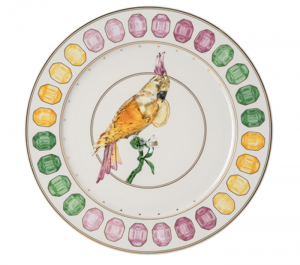 Rosenthal x Swarovski Idyllia Service Plate / Cockatoo  -13"