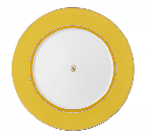 Rosenthal x Swarovski Signum Jonquil Yellow Dinner Plate - 11.5"