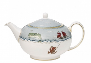Wedgwood Kit Kemp Sailors Farewell Teapot - 37.2 oz