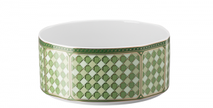 Rosenthal x Swarovski Signum Fern Green Open Vegetable Bowl - 7.5"