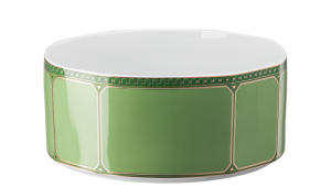 Rosenthal x Swarovski Signum Fern Green Open Vegetable Bowl - 10"