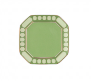 Rosenthal x Swarovski Signum Fern Green Dish - 4.5"