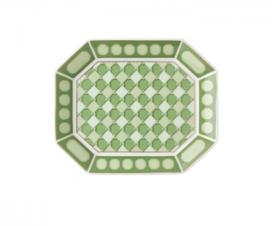 Rosenthal x Swarovski Signum Fern Green Dish - 5.75"