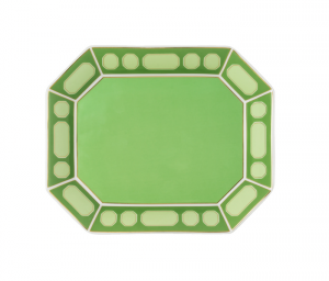 Rosenthal x Swarovski Signum Fern Green Dish - 7.75"