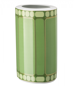 Rosenthal x Swarovski Signum Fern Green Vase - 10.5"
