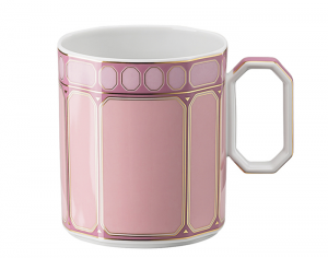 Rosenthal x Swarovski Signum Rose Pink Mug - 13 oz.