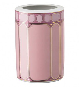 Rosenthal x Swarovski Signum Rose Pink Vase - 10.5"