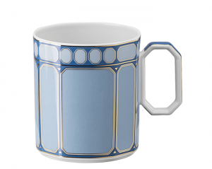 Rosenthal x Swarovski Signum Azure Blue Mug - 13 oz.