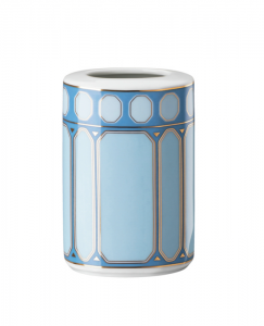 Rosenthal x Swarovski Signum Azure Blue Vase - 3"