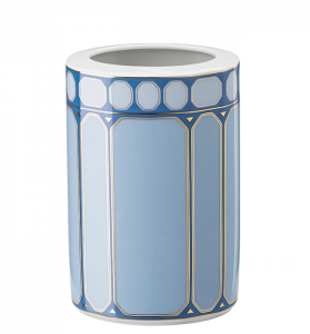 Rosenthal x Swarovski Signum Azure Blue Vase - 6"