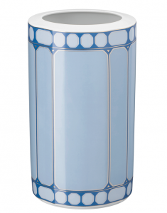 Rosenthal x Swarovski Signum Azure Blue Vase - 10.5"