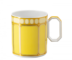 Rosenthal x Swarovski Signum Jonquil Yellow Mug - 13 oz.