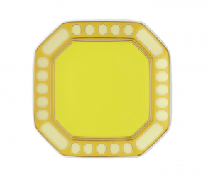 Rosenthal x Swarovski Signum Jonquil Yellow Dish - 4.5"