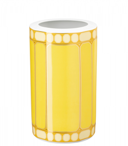 Rosenthal x Swarovski Signum Jonquil Yellow Vase - 10.5"