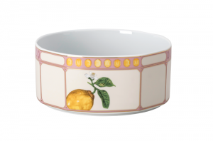 Rosenthal x Swarovski Idyllia Open Vegetable Bowl / Marshmallow - 7.5"