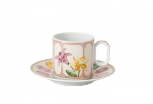 Rosenthal x Swarovski Idyllia After Dinner Cup + Saucer - Marshmallow