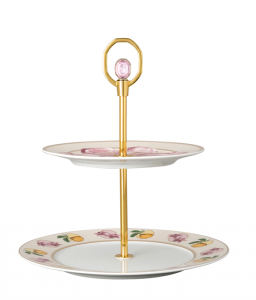 Rosenthal x Swarovski Idyllia Two Tier Etegere - Marshmallow