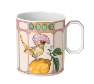 Rosenthal x Swarovski Idyllia Mug / Flycatcher Pink - 13 oz.