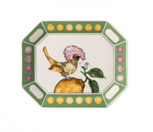 Rosenthal x Swarovski Idyllia Dish  / Pink- 5.75"