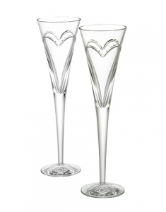 Waterford Wishes Love & Romance Toasting Flutes - Pair