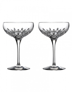Waterford Lismore Essence Saucer Champagne / Pair - 7 oz.