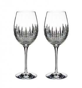 Waterford Lismore Diamond Essence Goblet / Set 2 - 20 oz.