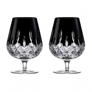 Waterford Connoisseur Lismore Black Brandy Balloon - Set 2