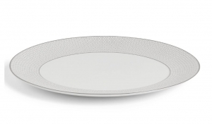 Wedgwood Gio Platinum Oval Serving Platter - 13"