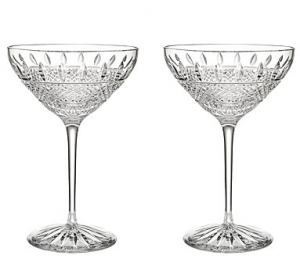 Waterford Irish Lace Mastercraft Martini - Set of 2