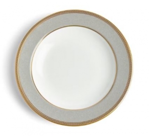 Wedgwood Renaissance Grey Rim Soup - 9"