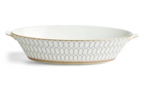 Wedgwood Renaissance Grey Open Oval Vegetable Dish