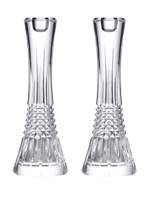 Waterford Lismore Diamond Candlesticks - 10"