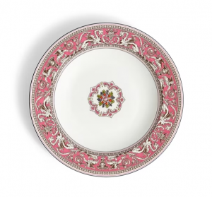 Wedgwood Florentine Fuchsia Rim Soup - 8.9"