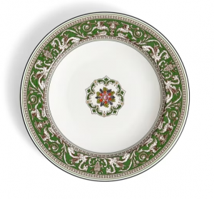 Wedgwood Florentine Verde Rim Soup - 8.9"