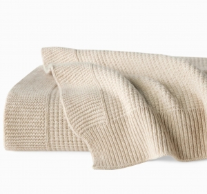 SFERRA Pettra Throw Beige