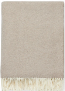 SFERRA Renna Cashmere Throw - Natural