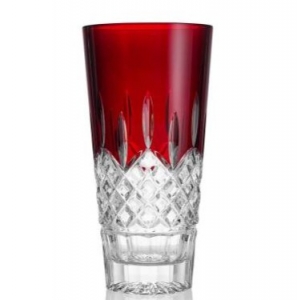 Waterford Crystal Lismore Red Vase - 10"
