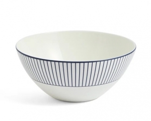 Wedgwood Gio Pinstripe Blue Cereal Bowl - 6.2"