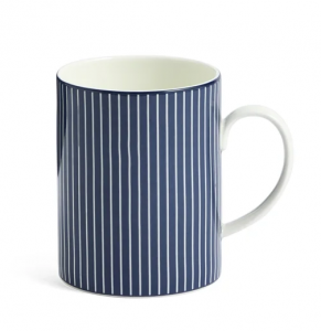 Wedgwood Gio Pinstripe Blue Mug - 11.3 oz.
