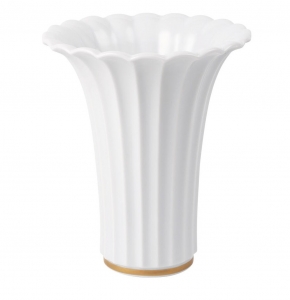 Royal Copenhagen Golden Christmas Trumpet Vase